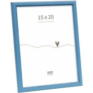 Ramka na zdjęcia Deknudt S236F6 niebieska drewniana 15x20...
