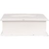 Clayre & Eef 6H2396 Pudełko na chusteczki higieniczne białe drewno 28x16x10 cm styl vintage