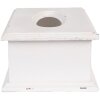 Clayre & Eef 6H2396 Pudełko na chusteczki higieniczne białe drewno 28x16x10 cm styl vintage