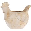 Clayre & Eef 6MG0108 Doniczka dekoracyjna beżowo-brązowa 31x20x27 cm Styl wiejski