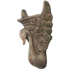 Clayre & Eef 6MG0112 Dekoracja Doniczka Brązowy Zielony 30x15x43 cm Styl Barokowy