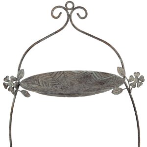 Clayre & Eef 6Y5657 Etażer 34x32x50 cm Zielony Brąz Antyczny Metal Styl Vintage