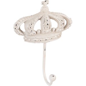 Clayre & Eef 6Y5773 Hak ścienny Iron White Antique...