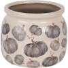 Clayre & Eef 6CECSP0001M Doniczka ceramiczna beżowo-szara Ø 16x13 cm Styl wiejski