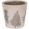 Clayre & Eef 6CENPT0001L Doniczka dekoracyjna beżowo-zielona Ø 17x16 cm