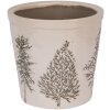 Clayre & Eef 6CETKG0001M Doniczka dekoracyjna beżowo-zielona Ø 18x16 cm