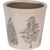 Clayre & Eef 6CETKG0001M Doniczka dekoracyjna beżowo-zielona Ø 18x16 cm