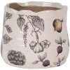 Clayre & Eef 6CETKG0001XS Doniczka ceramiczna beżowa Ø 11x10 cm styl wiejski
