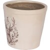 Clayre & Eef Doniczka Dekoracyjna Jeleń 15x14 cm