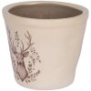 Clayre & Eef Dekoracyjny doniczka z motywem jelenia Ø 12x11 cm