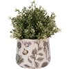 Clayre & Eef 6CETKG0001S Doniczka beżowa Ø14x12 cm styl wiejski ceramika