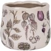 Clayre & Eef 6CETKG0001S Doniczka beżowa Ø14x12 cm styl wiejski ceramika