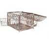 Clayre & Eef Zestaw 2 ozdobnych klatek dla ptaków brązowo-beżowy metal antyk 56cm 41cm