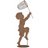 Clayre & Eef Figurka dziecka metal rdza 33x13x88 cm styl wiejski