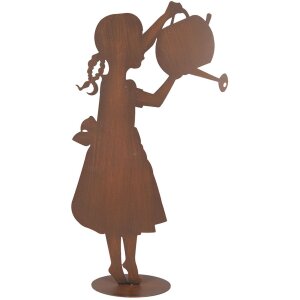 Clayre & Eef Figurka dziecka z konewką rustykalna 36x12x62 cm