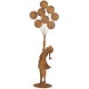 Clayre & Eef Figurka dziecka z balonami metalowa rustykalna 80 cm