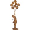 Clayre & Eef Figurka dziecka z balonami metalowa rustykalna 80 cm