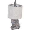 Clayre & Eef Lampka nocna Zając Polyresin Brązowo-Szara Ø20x43 cm