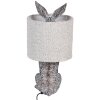 Clayre & Eef Lampka nocna Zając Polyresin Brązowo-Szara Ø20x43 cm