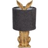 Clayre & Eef Lampa stołowa Zając Złota E27 Ø 20x43 cm