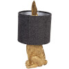 Clayre & Eef Lampa stołowa Zając Złota E27 Ø 20x43 cm