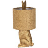 Clayre & Eef Lampa stołowa Zając z żółtym abażurem E27 Ø 20x43 cm