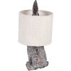 Clayre & Eef Lampa stołowa Królik E27 Ø 20x43 cm Brązowy Beżowy