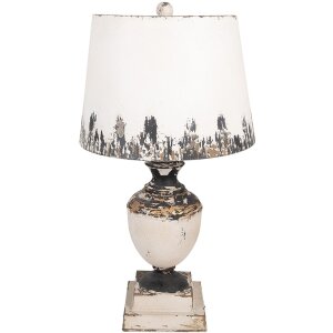 Clayre & Eef 6LMC0110 Lampa stołowa beżowa...