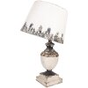 Clayre & Eef 6LMC0110 Lampa stołowa beżowa Ø32x60cm styl vintage