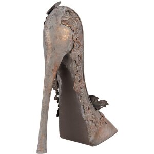 Clayre & Eef Dekoracyjny But – Miedziany Metal Antyk 32x12x36cm
