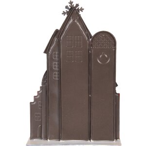 Clayre & Eef Zestaw Domków Świątecznych Metalowych 30x8x46 cm