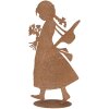 Clayre & Eef 6Y5958 Figurka dziecka z metalu rdza 21x10x43 cm