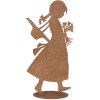 Clayre & Eef 6Y5958 Figurka dziecka z metalu rdza 21x10x43 cm