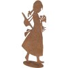Clayre & Eef 6Y5958 Figurka dziecka z metalu rdza 21x10x43 cm