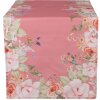 Clayre & Eef FFA64P Obrus Kwiatowy 50x140 cm Różowy