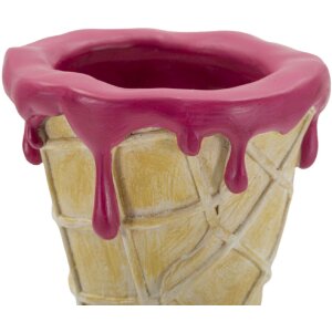 Mauro Ferretti Osłonka na doniczkę tuba 12,5x11x31 cm złota różowa
