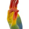 Mauro Ferretti Figurka dłoni tęczy OK 16x10,5x36 cm wielokolorowa