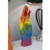 Mauro Ferretti Figurka dłoni tęczy OK 16x10,5x36 cm wielokolorowa