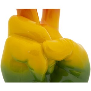 Mauro Ferretti Figurka tęczowa dłoń zwycięstwa 16x13x36,5 cm wielobarwna