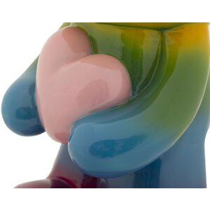 Rainbow Bear Pluszowy miś stojący wielobarwny 22,5x17,5x42,5 cm Polyresin