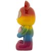Rainbow Bear Pluszowy miś stojący wielobarwny 22,5x17,5x42,5 cm Polyresin