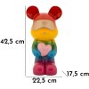 Rainbow Bear Pluszowy miś stojący wielobarwny 22,5x17,5x42,5 cm Polyresin
