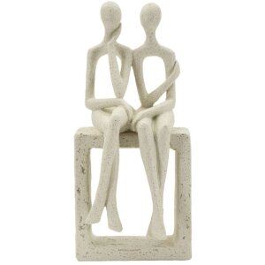 Mauro Ferretti Figury Stons Para 11,5x9x25 cm kremowy