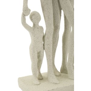 Mauro Ferretti Figurka Rodzina Stons 16x8x30,5 cm kremowa