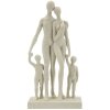 Mauro Ferretti Figurka Rodzina Stons 16x8x30,5 cm kremowa