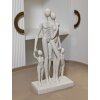 Mauro Ferretti Figurka Rodzina Stons 16x8x30,5 cm kremowa