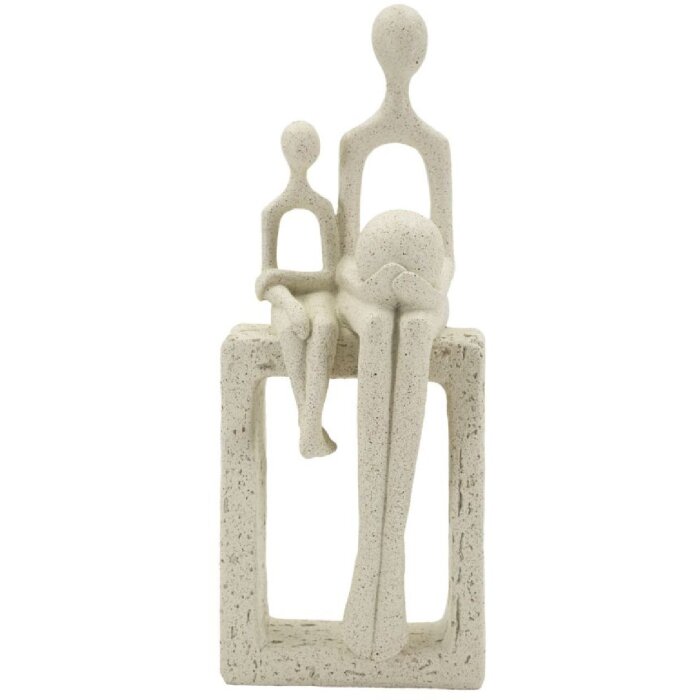 Mauro Ferretti Stons Figurka Macierzyństwo 10x7x26 cm kremowa Dekoracja