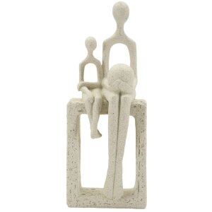 Mauro Ferretti Stons Figurka Macierzyństwo 10x7x26 cm kremowa Dekoracja