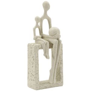 Mauro Ferretti Stons Figurka Macierzyństwo 10x7x26 cm kremowa Dekoracja
