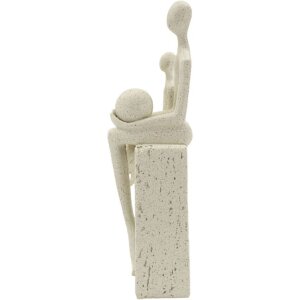 Mauro Ferretti Stons Figurka Macierzyństwo 10x7x26 cm kremowa Dekoracja